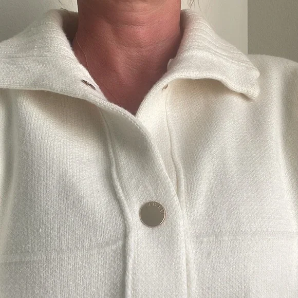 New Elie Tahari white High Neck Blazer, jacket, coat - Picture 4 of 14